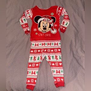 Minnie Christmas Pajamas 18 mos.